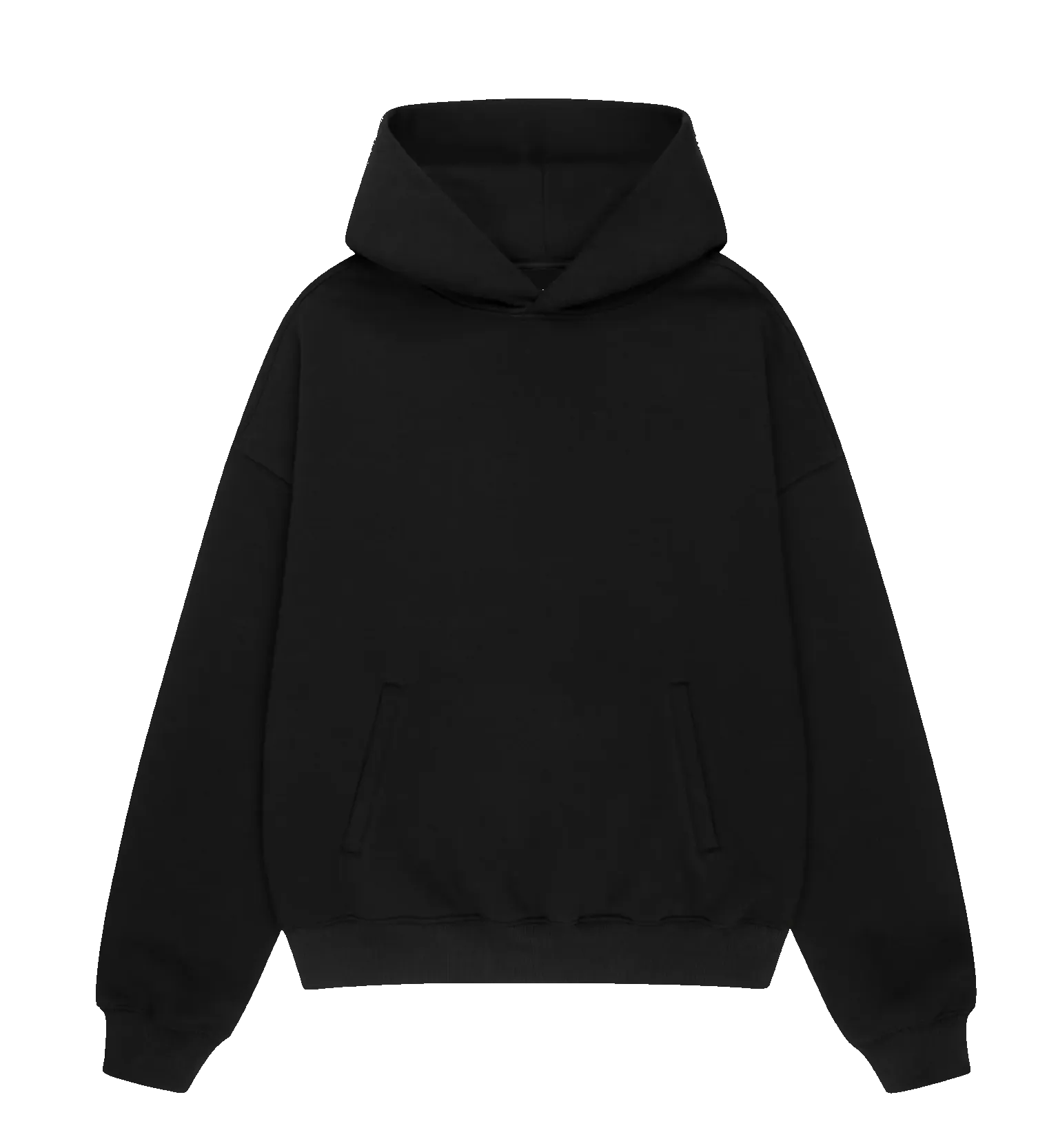 K. & G. Premium Anime Hoodie – Black – Front View – Streetwear by RAKUN